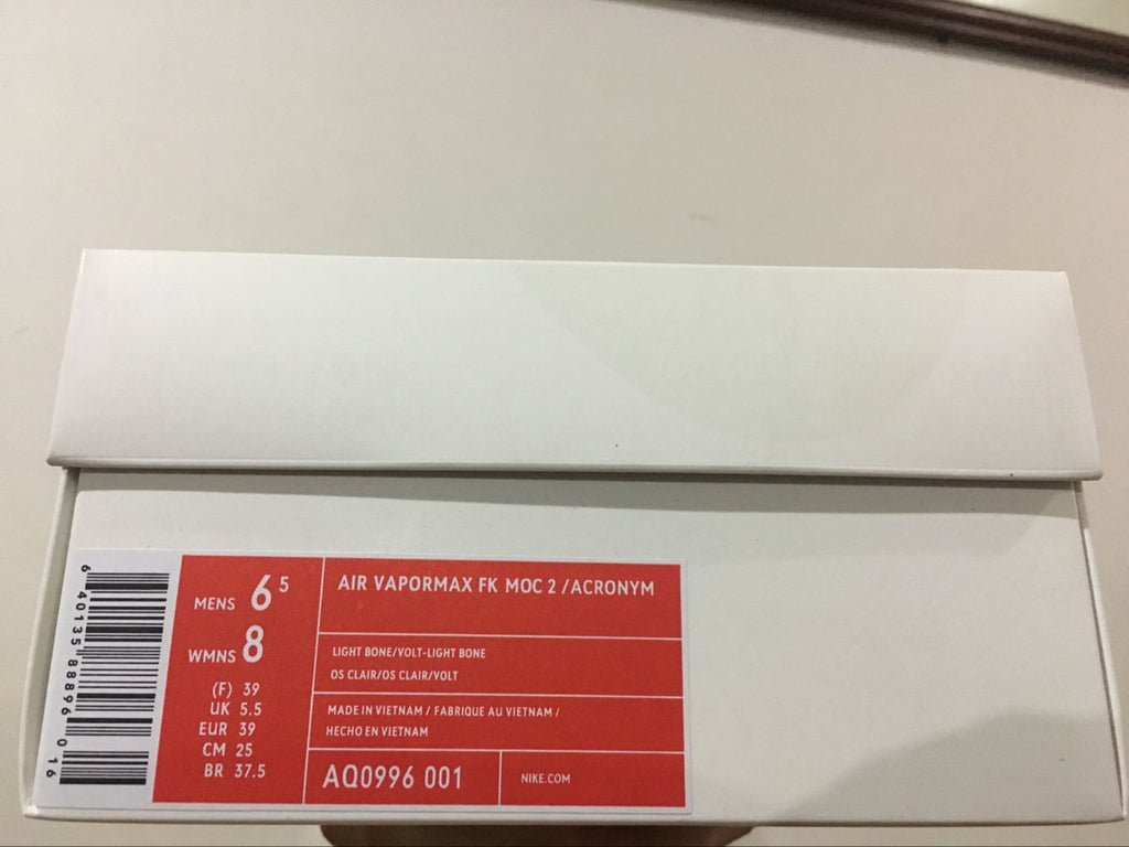 Nike Air VaporMax Moc 2 Acronym Black White Volt AQ0996-001