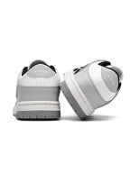 AMIRI Gray and White Low-Top Sneakers with Black Accents