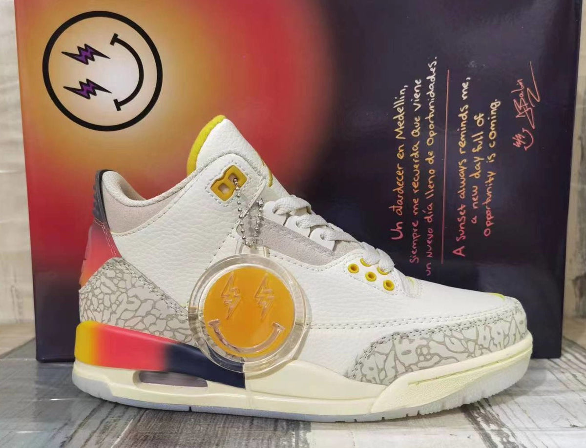 Jordan 3 Men’s Sneakers in Cream and Multicolor