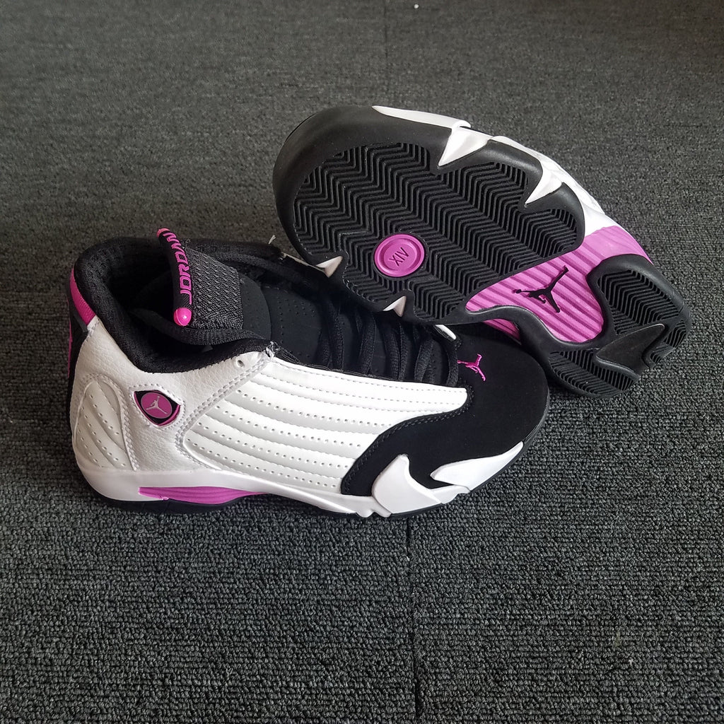 Jordan 14 Women's White Pink High-Top Sneakers