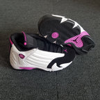 Jordan 14 Women's White Pink High-Top Sneakers