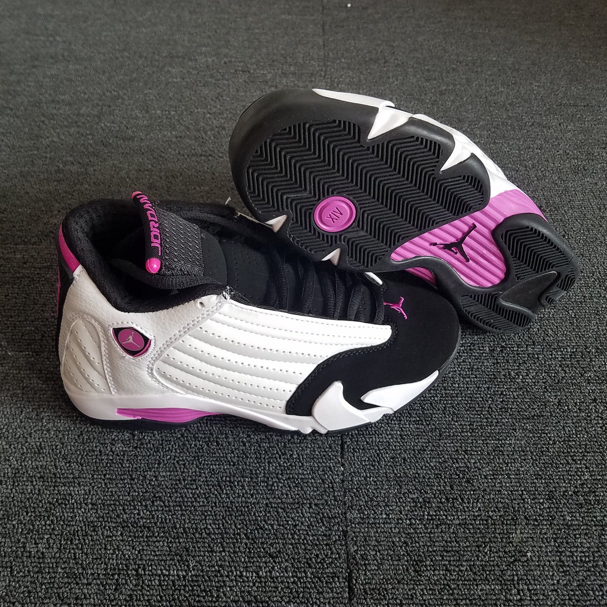 Jordan 14 Women's White Pink High-Top Sneakers