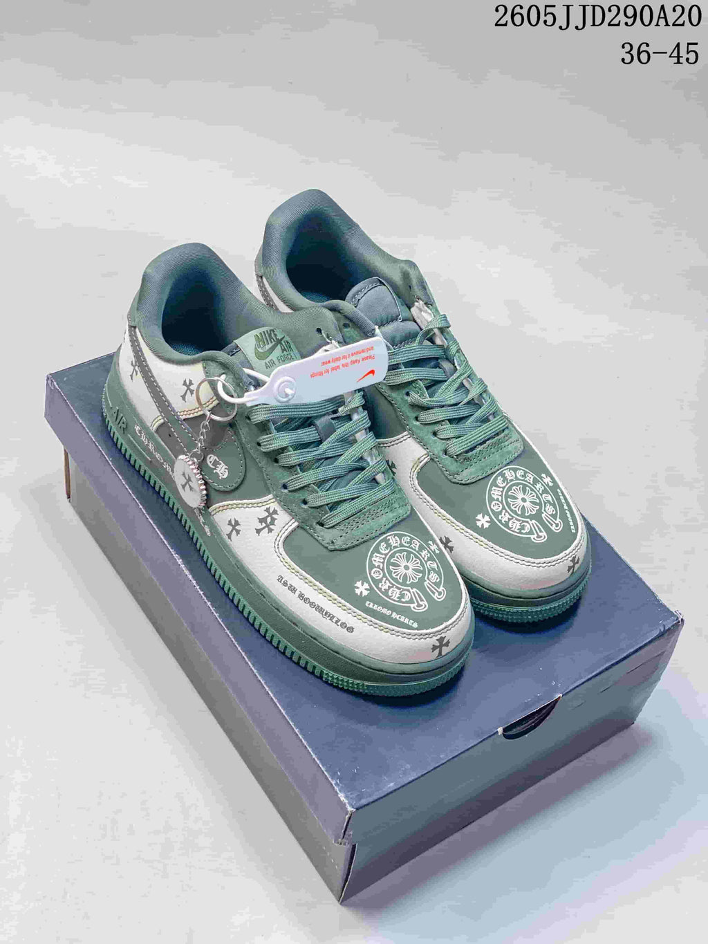 Nike WMNS Air Force 1 Shadow Sneakers Green White JD290A20