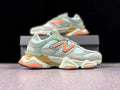 New Balance 9060TRH Sneakers in Sage Green and Orange