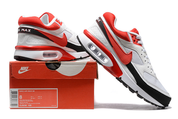 Nike Air Max 90 White Red Black Sneakers DJ5300-100