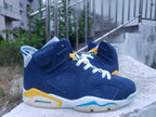 Air Jordan 6 Navy Blue High-Top Sneakers