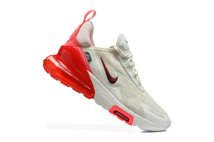 Nike Air Max 270 Sneakers in White and Bright Red