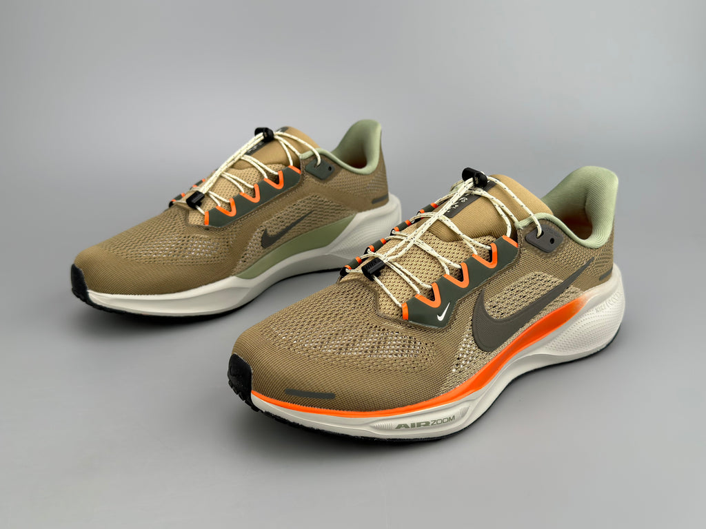 Nike Air Zoom Pegasus 41 Running Shoes Olive Orange HJ7331-276