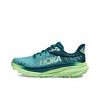 HOKA Challenger 7 Trail Running Shoes Blue Green