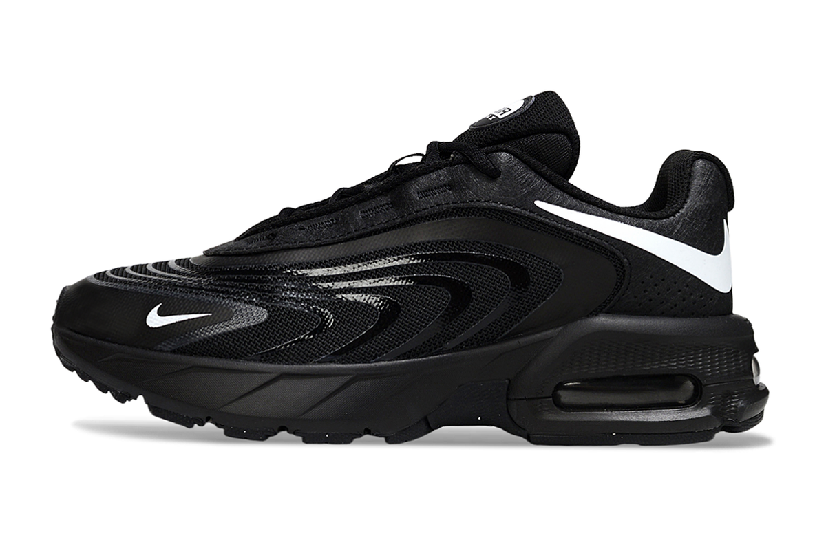 Nike Air Max Black Sneakers with White Swoosh