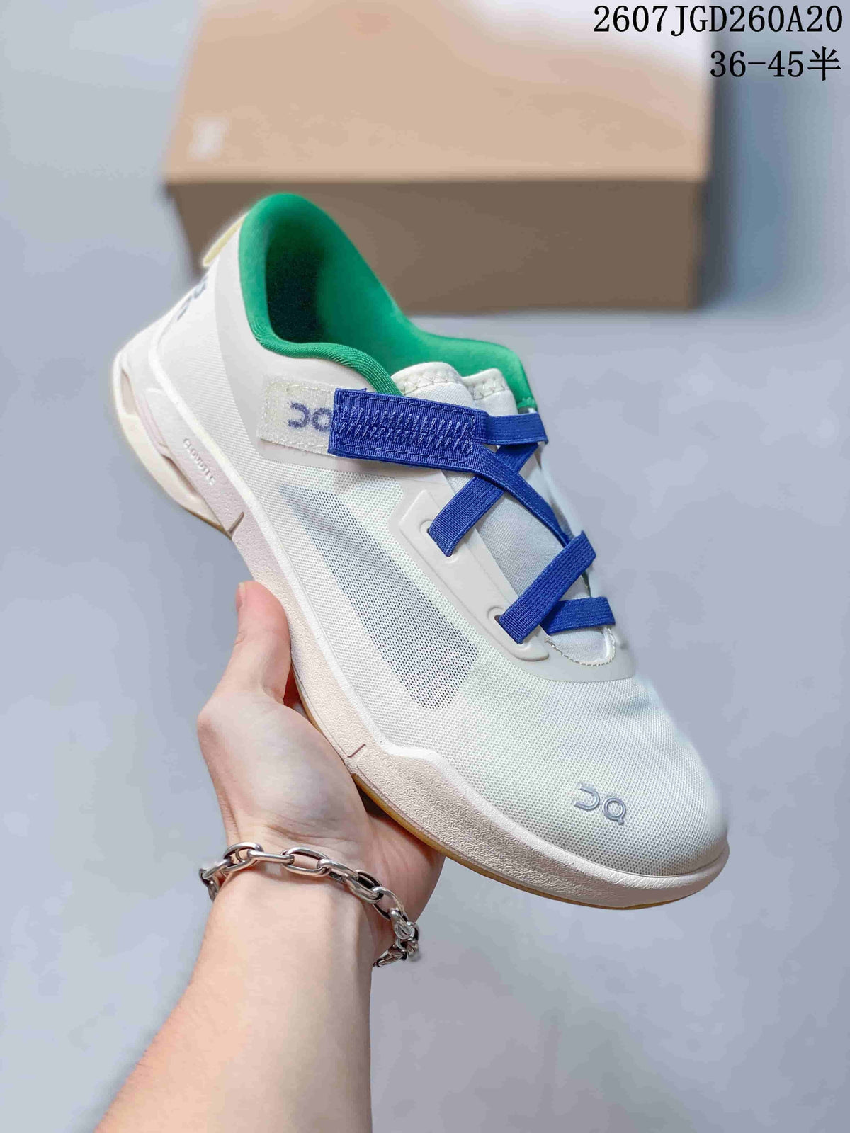 On Cloudnova Moon Sneakers in Navy, Pink and White