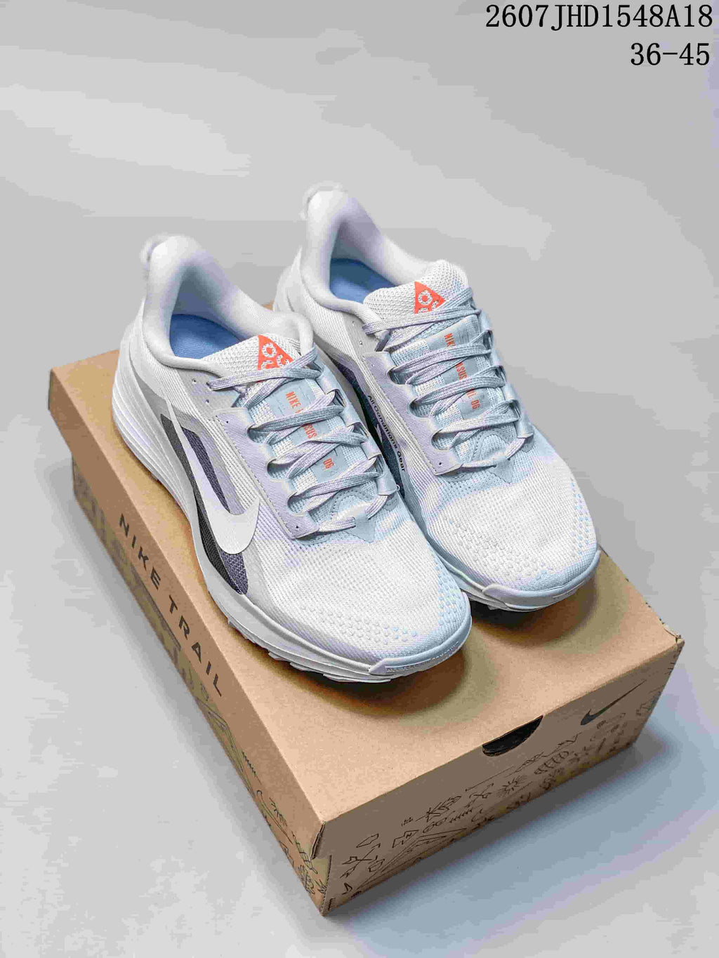 Nike ReactX Pegasus ACG Trail 6 Sneakers White Gray