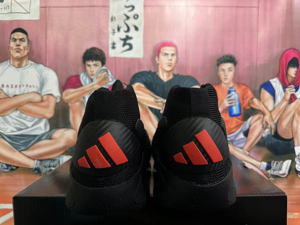 Adidas Basketball Shoes Black Red