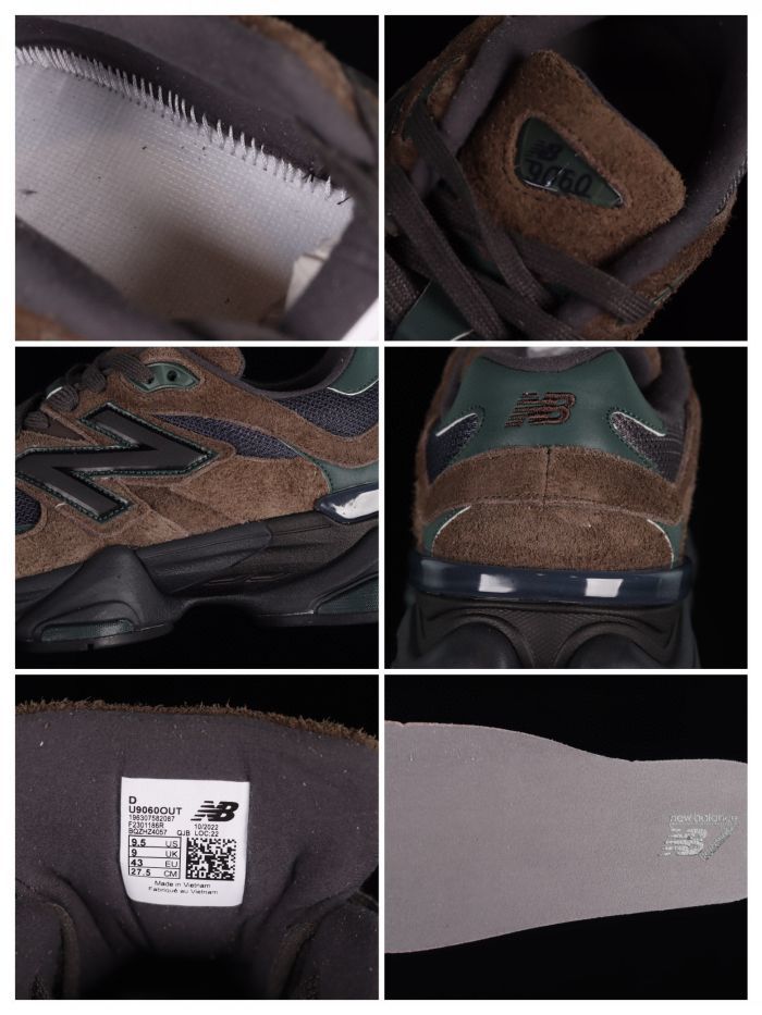 New Balance 9060 Brown Green Lifestyle Sneakers U9060OUT