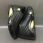 Jordan Air Jordan 14 Black and Gold High-Top Sneakers