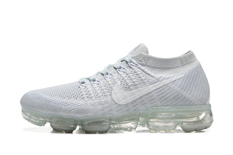 Nike Air VaporMax Flyknit White Grey Sneakers 849558-100