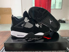 Jordan 4 Retro Sneakers in White and Burgundy