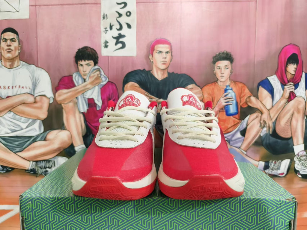 Anta KT 10 Basketball Shoes White and Red