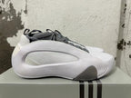 Adidas White and Grey Basketball Sneakers