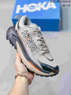 HOKA Rocket X 3 Low-Top Running Shoes White Navy Orange