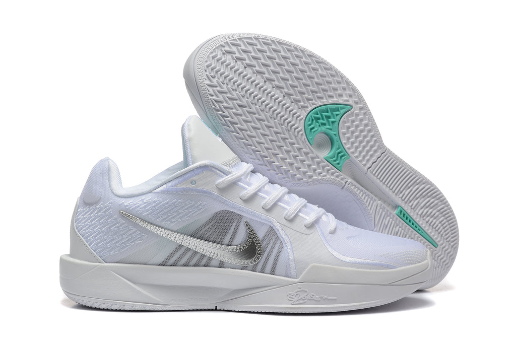 Nike Sabrina 2 Basketball Shoes, White and Mint