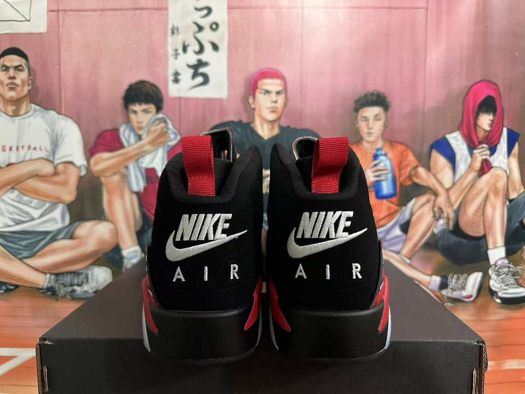 Jordan 6 Retro Black and Red High-Top Sneakers