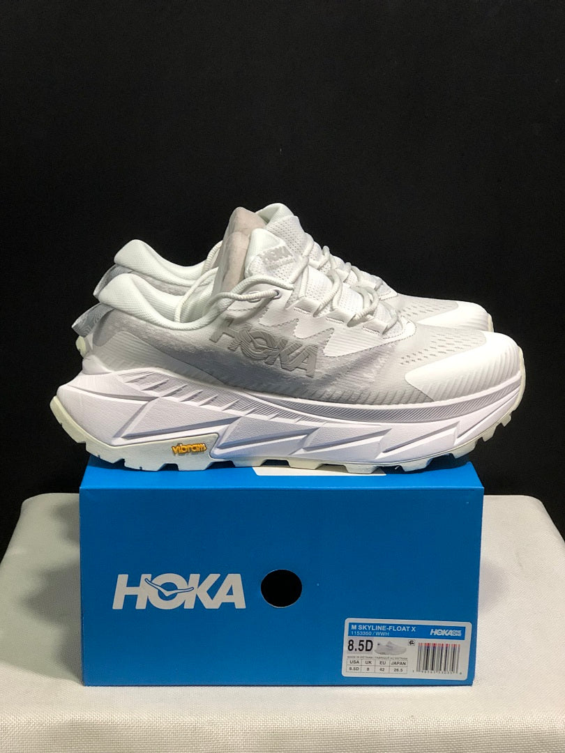 HOKA Skyline Float X White Trail Sneakers