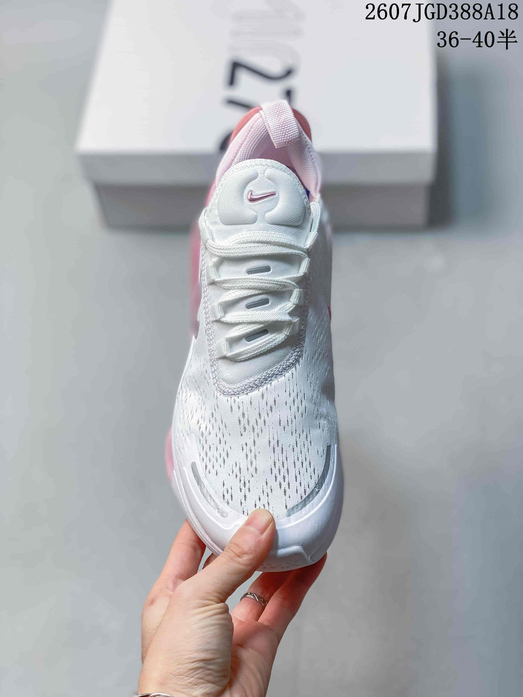 Nike Air Max 270 Premium White Pink Sneakers