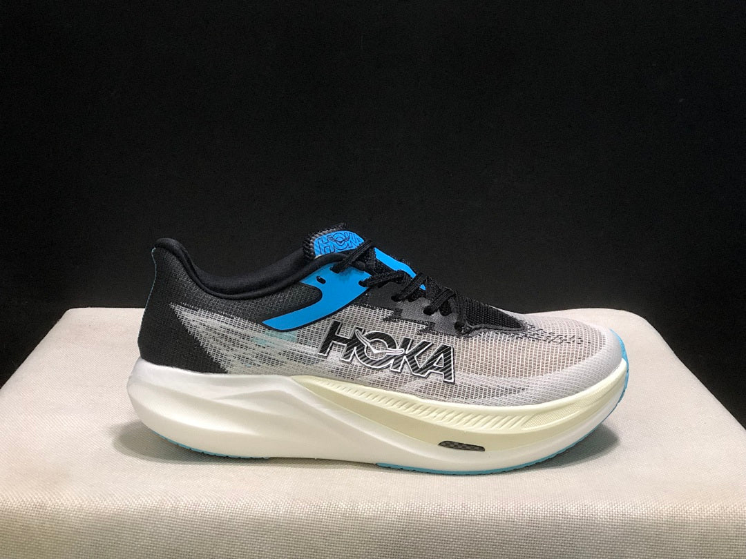 HOKA Rocket X 3 Running Shoes – White, Black and Blue