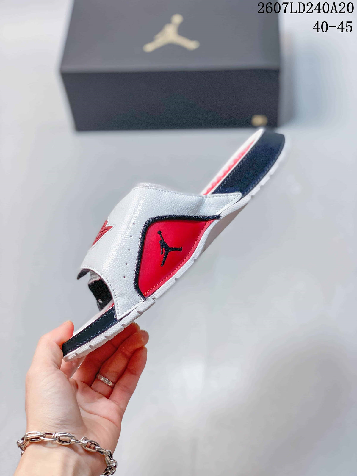 Jordan Air Jordan Hydro II Retro Slides White Red Black