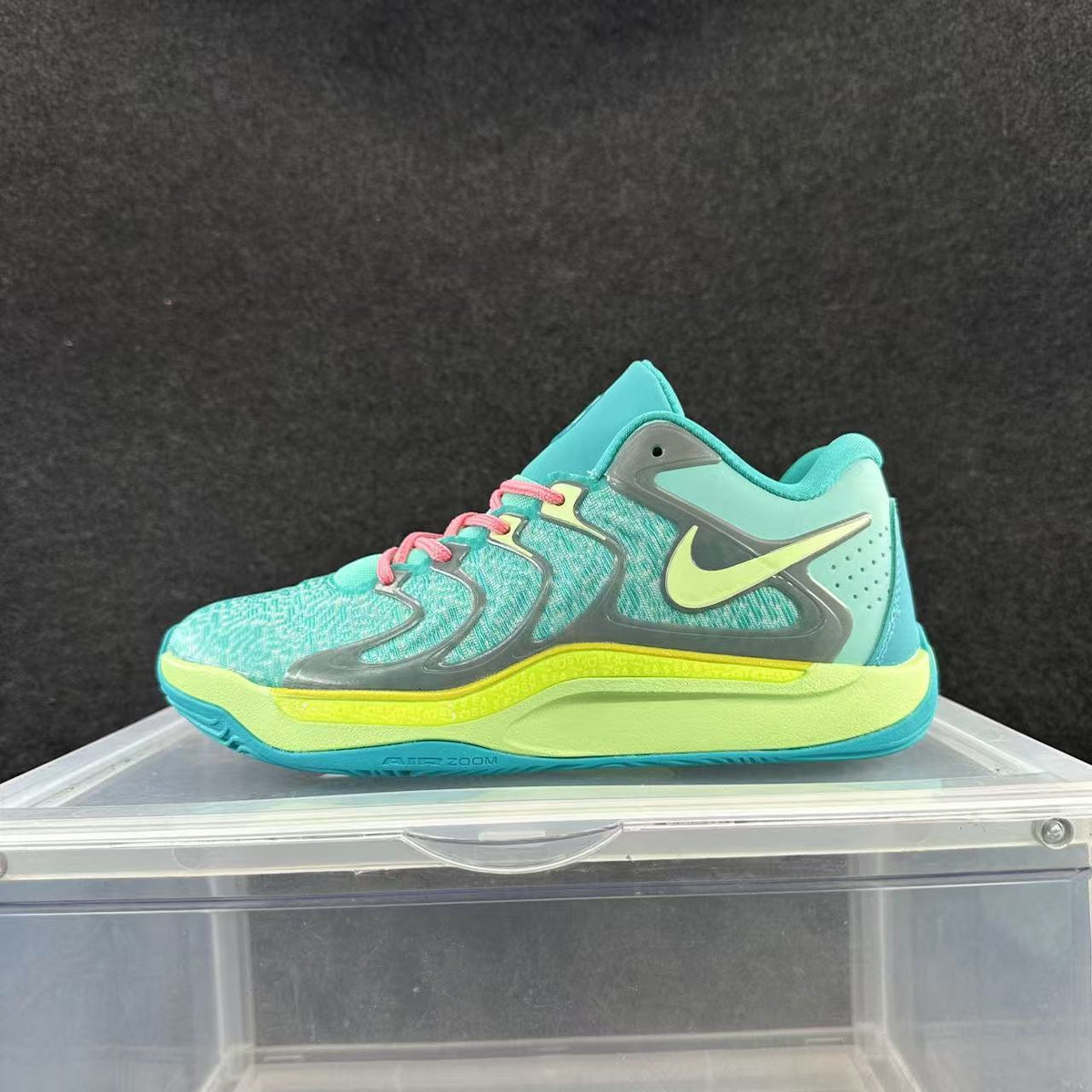 Nike Basketball Shoes in Turquoise and Volt Green