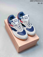 MiuMiu Gymnasium Sneakers Navy Red White 2607JYD625A15