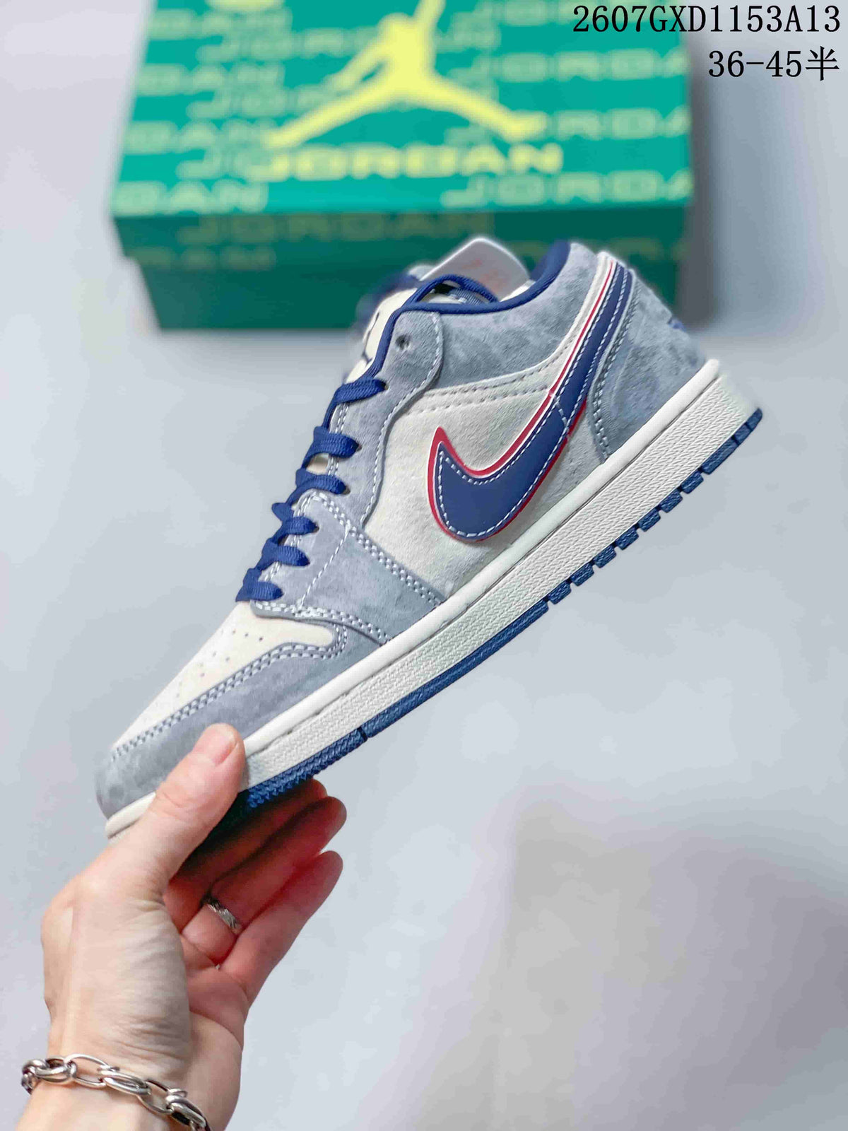 Nike SB Dunk Low Anniversary Custom Grey Blue Sneakers QL1988