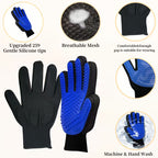 Pet Grooming Deshedding Massage Gloves 2-Pack