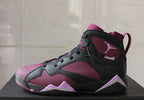 Air Jordan 7 Mulberry Black and Burgundy High-Top Sneakers