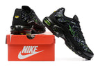 Nike Air Max Plus Black and Green Pattern Sneakers 8909-706