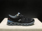 On Cloud X 4 Sneakers in Black and Blue