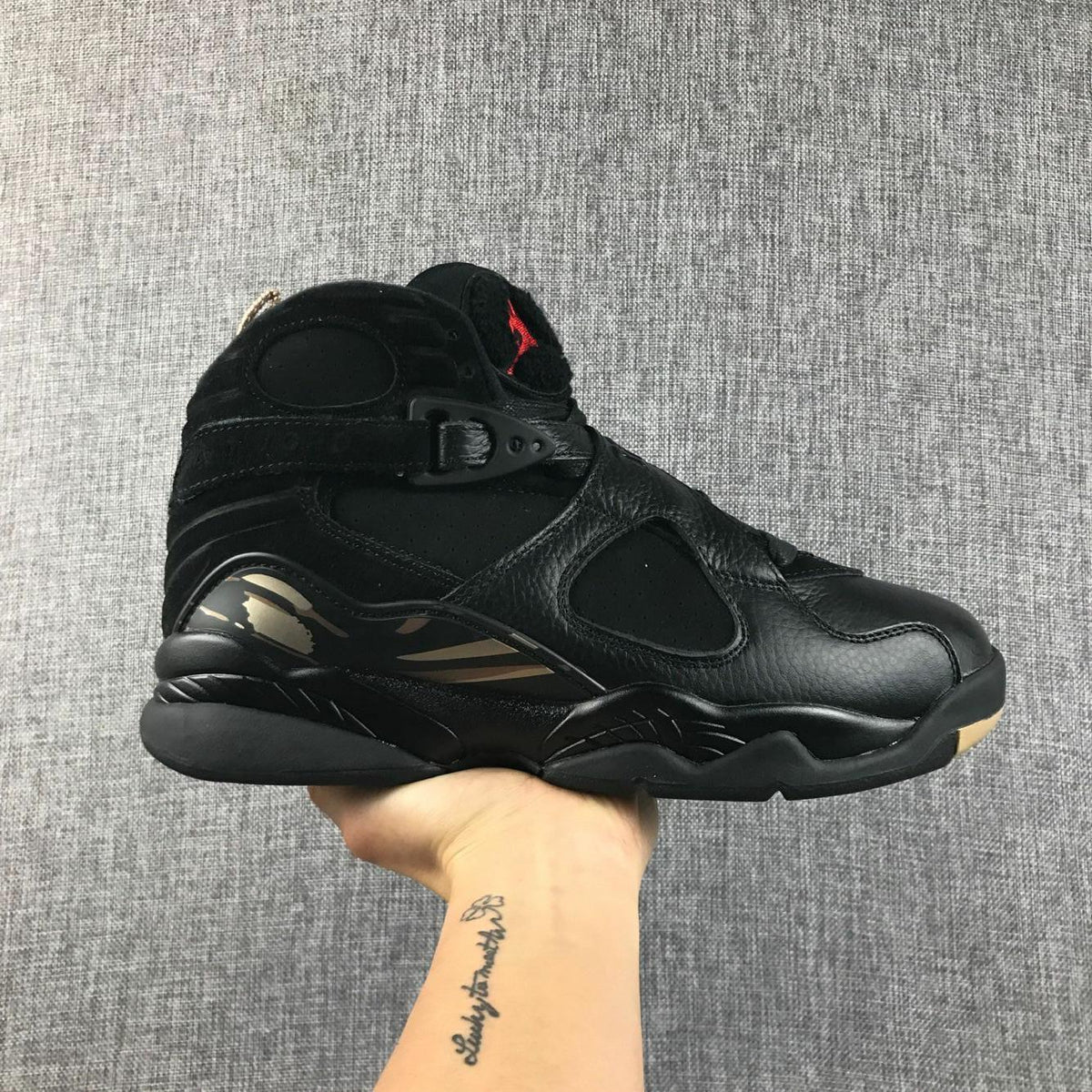 Jordan Air Jordan 8 Retro OVO Black Metallic Gold Sneakers