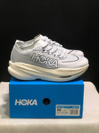 HOKA Mach X 2 Running Shoes in White and Gray
