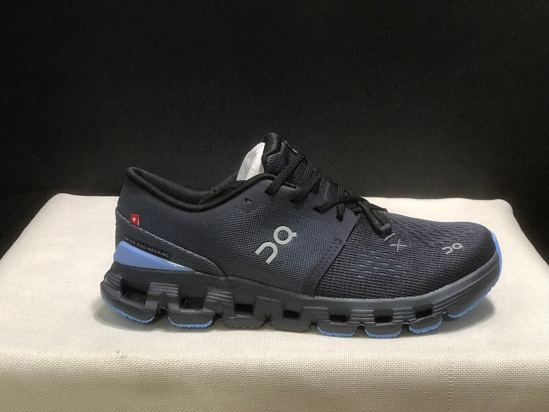On Cloud X 4 Navy Running Sneakers