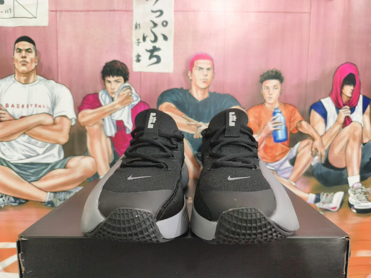 Nike Black and Grey Basketball Sneakers