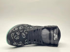 Jordan 1 High Black Patterned Sneakers with Mint Sole