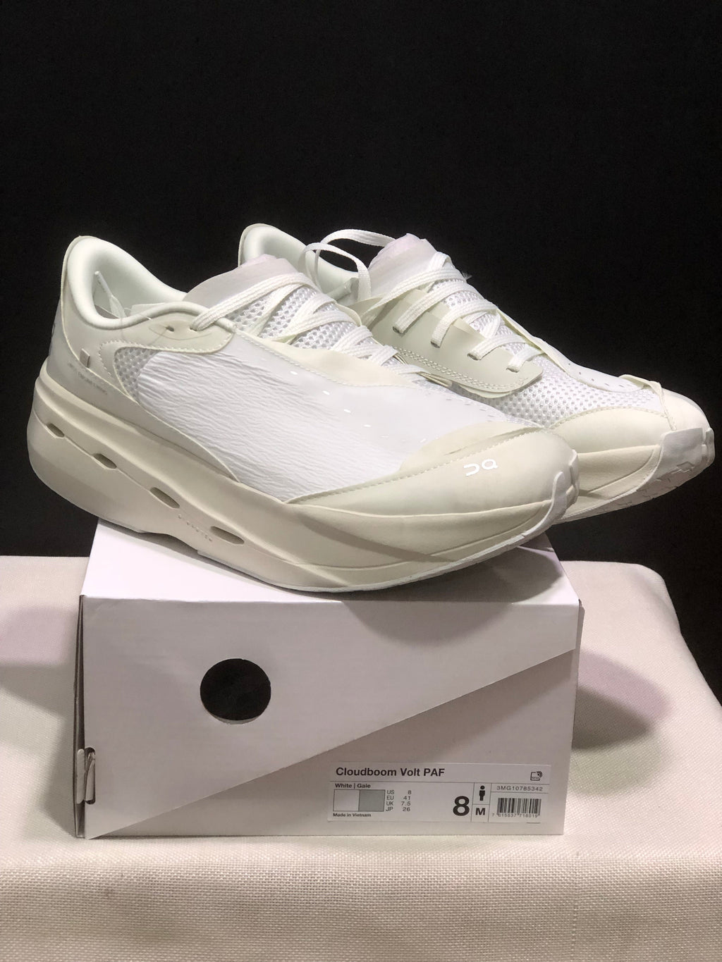 On Cloudboom Volt PAF Running Shoes in White