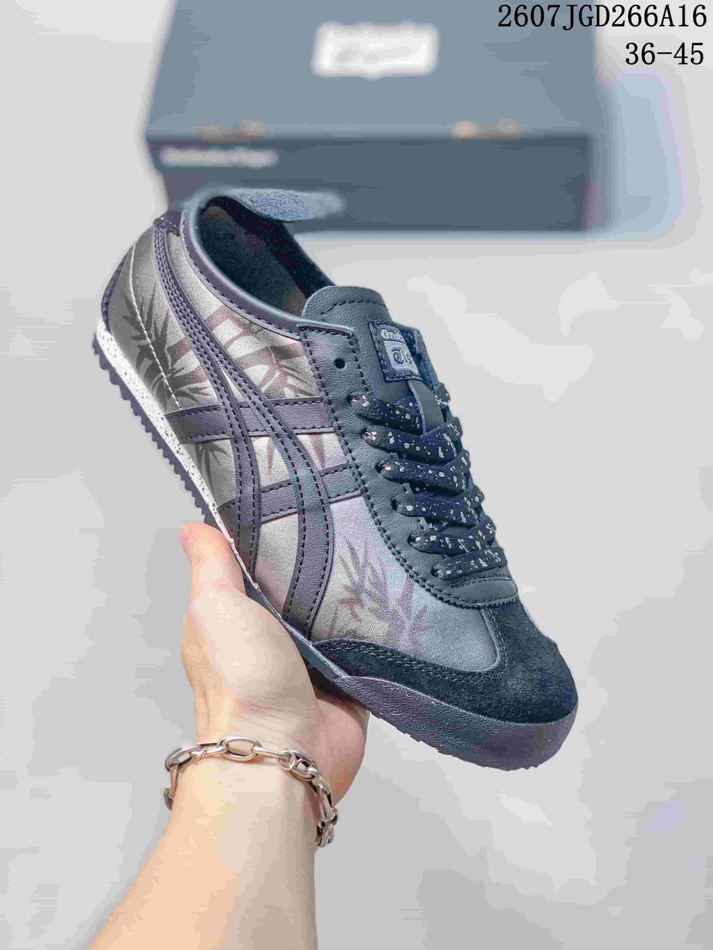 Onitsuka Tiger Mexico 66 Black Silver Sneakers 07JGD266A16