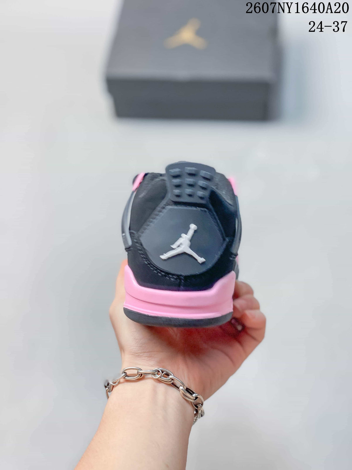 Jordan Panda Low-Top Kids Basketball Sneakers Black Pink