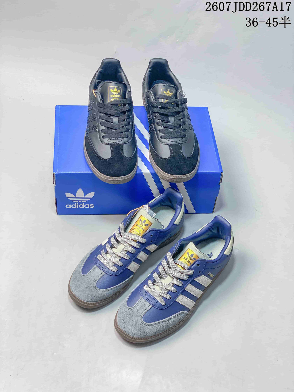 adidas Samba Low-Top Sneakers in Black or Blue