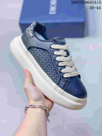 Dior Low-Top Sneakers Navy and White 2607GDD605A15