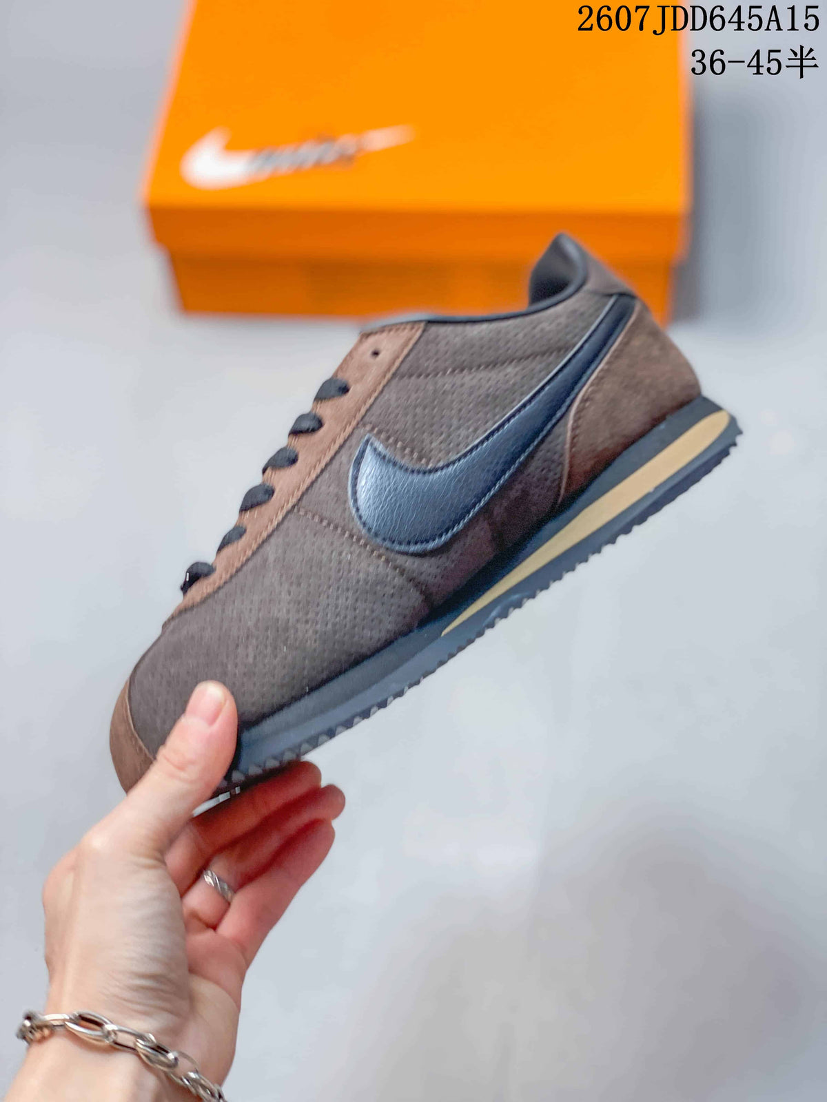 Nike Classic Cortez Nylon Brown Black Sneakers 711050IPI