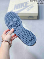 Louis Vuitton x Nike Dunk Low White Blue Sneakers