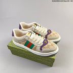 Gucci Distressed Screener Low-Top Sneakers